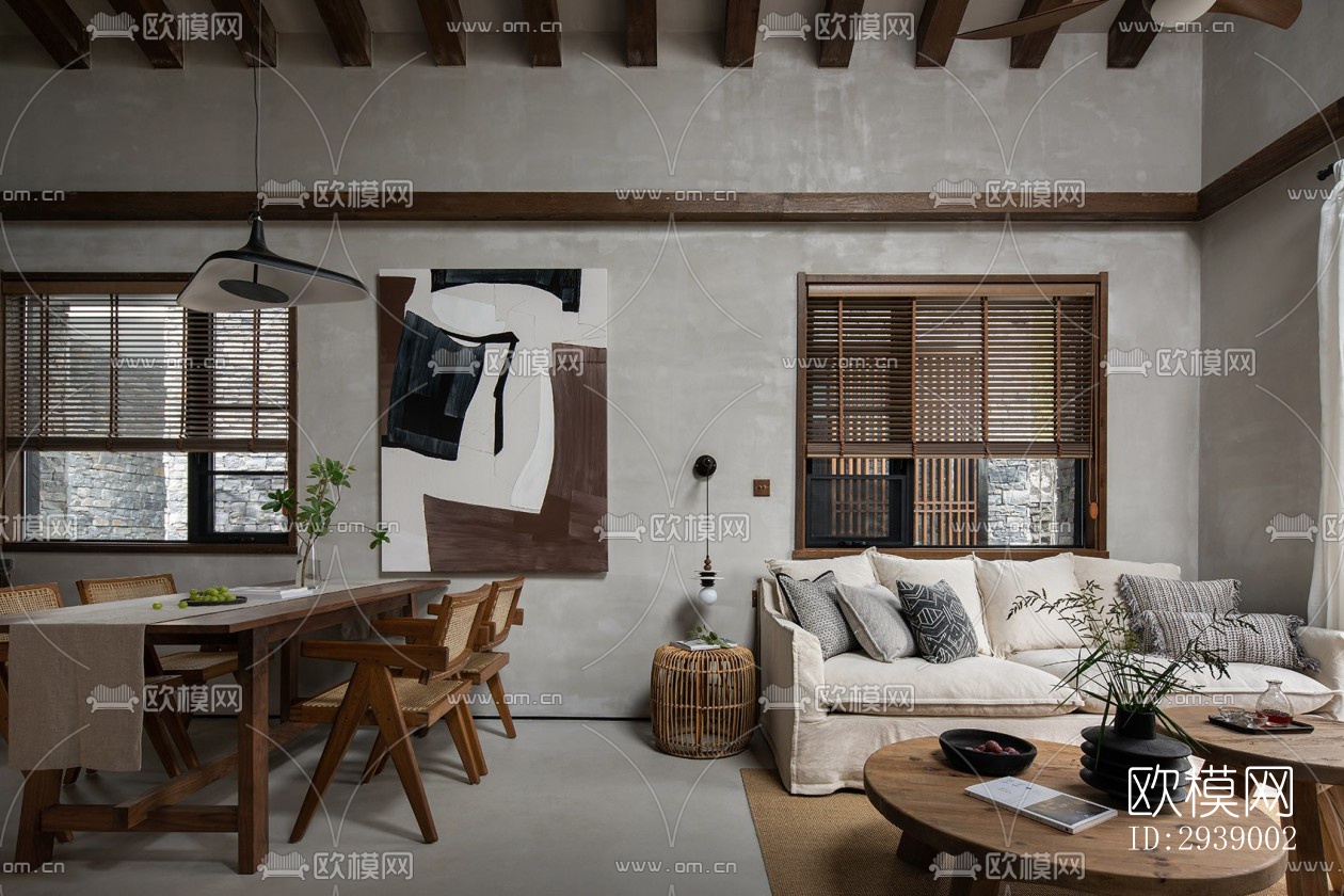 侘寂酒店民宿效果图下载（渲染图2）