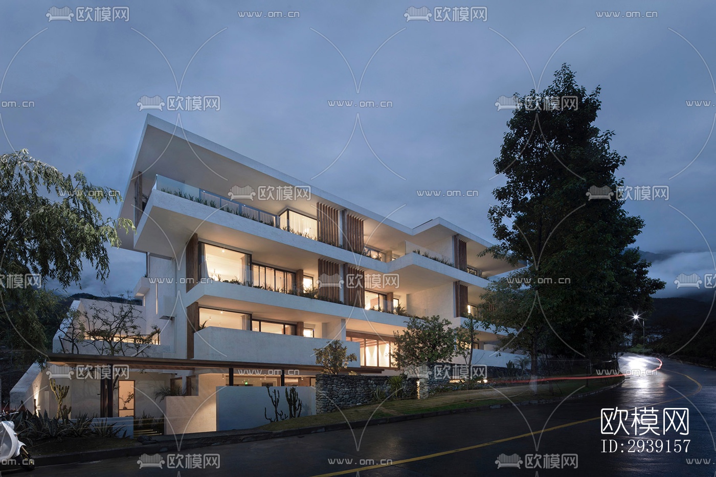 北欧酒店民宿效果图下载（渲染图4）