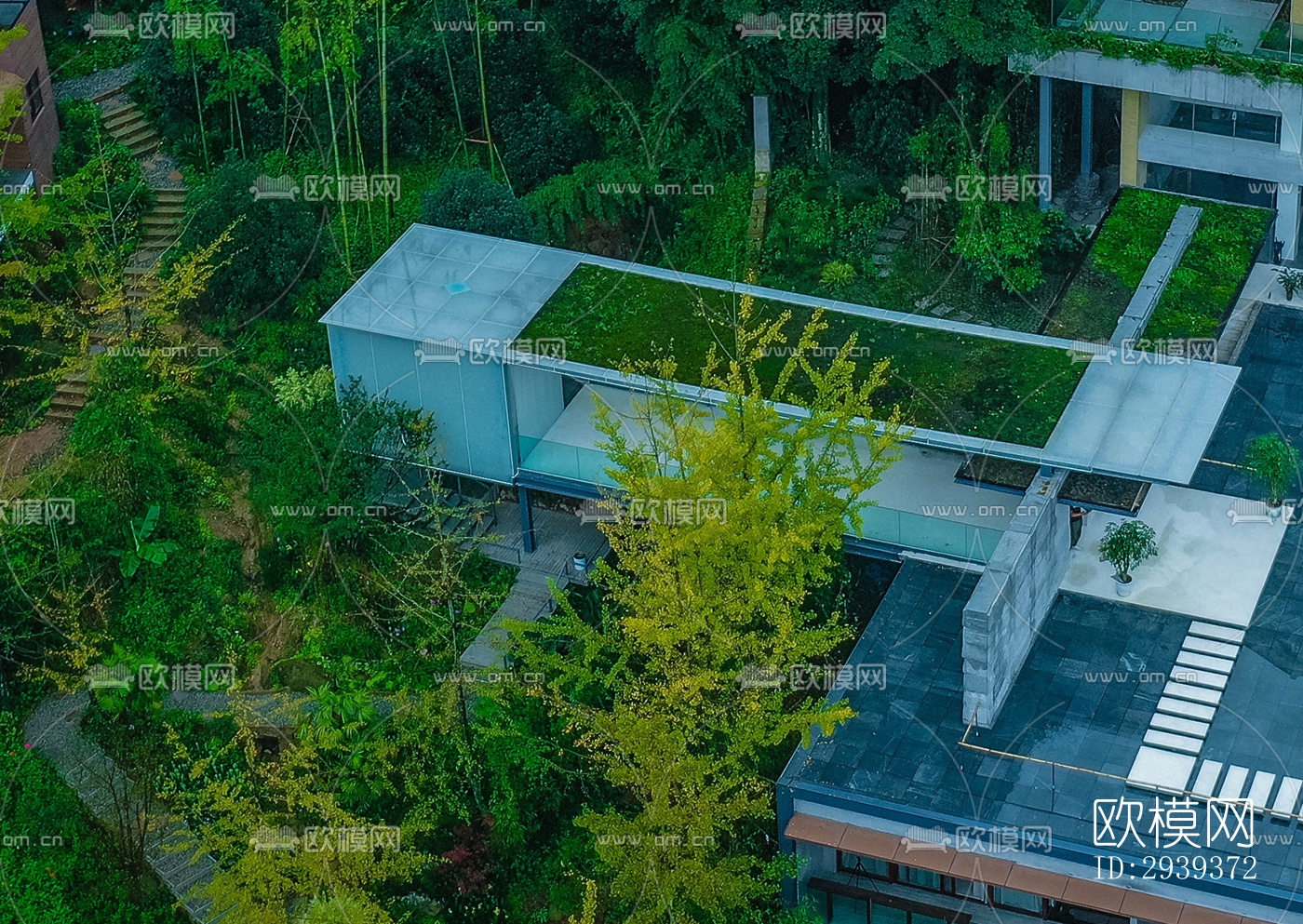 中式酒店民宿效果图下载（渲染图11）