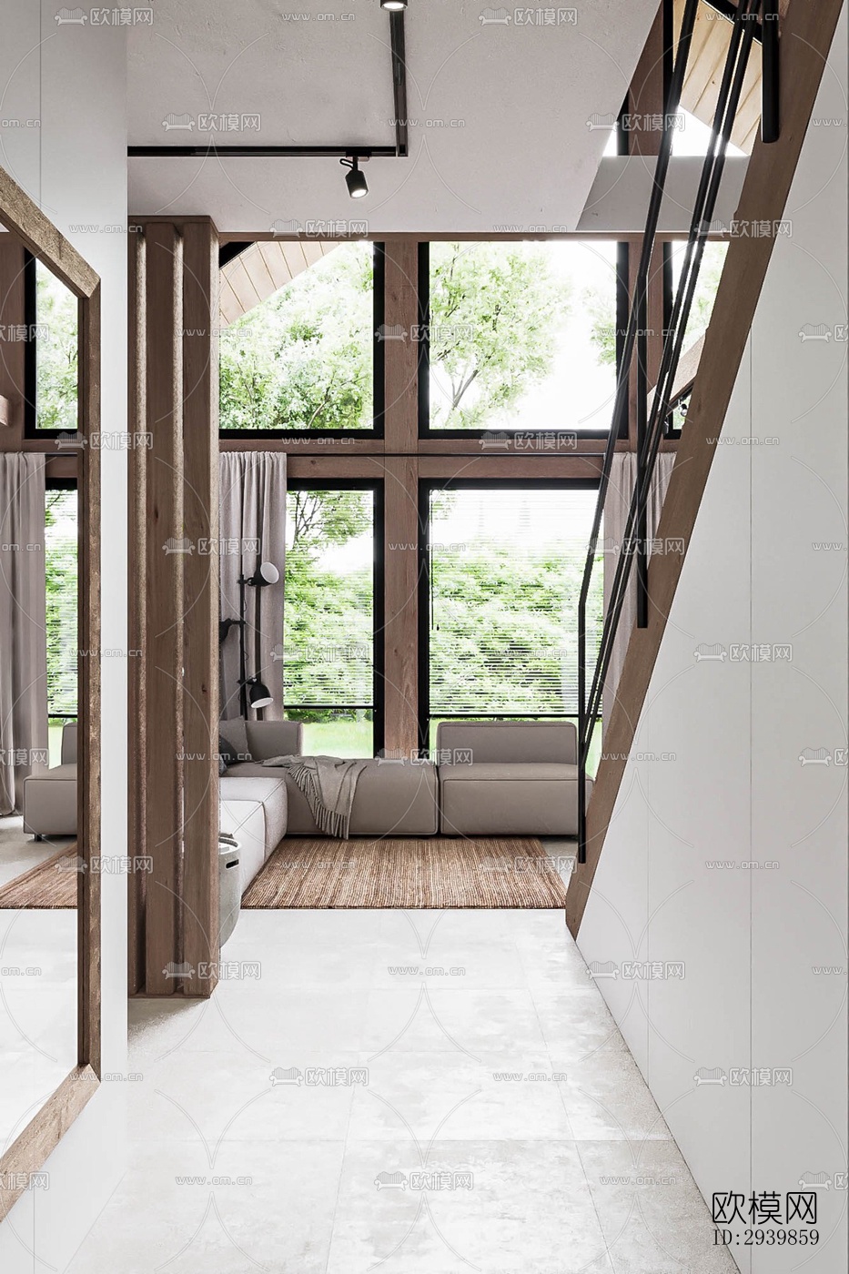 北欧别墅效果图下载（渲染图6）