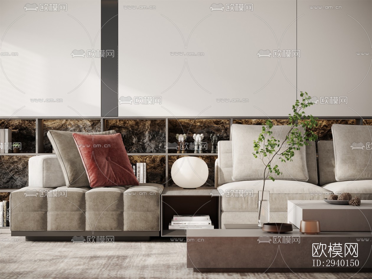 工业风平层效果图下载（渲染图2）