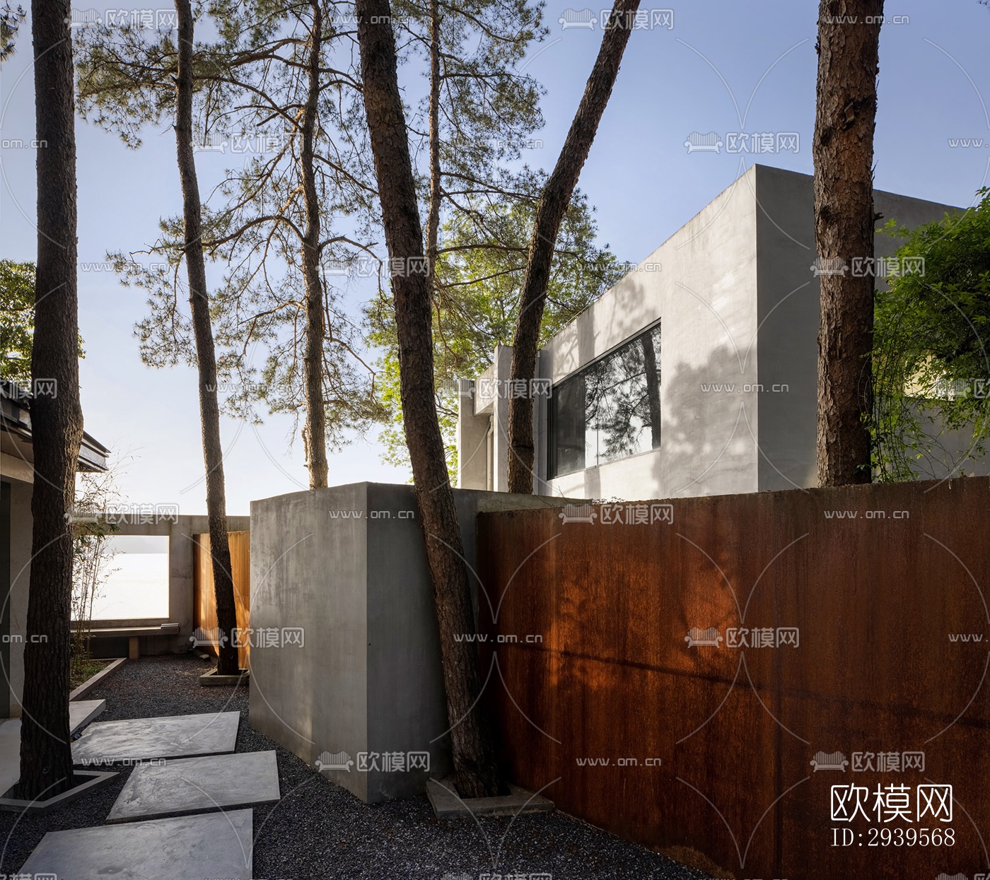 现代酒店民宿效果图下载（渲染图3）