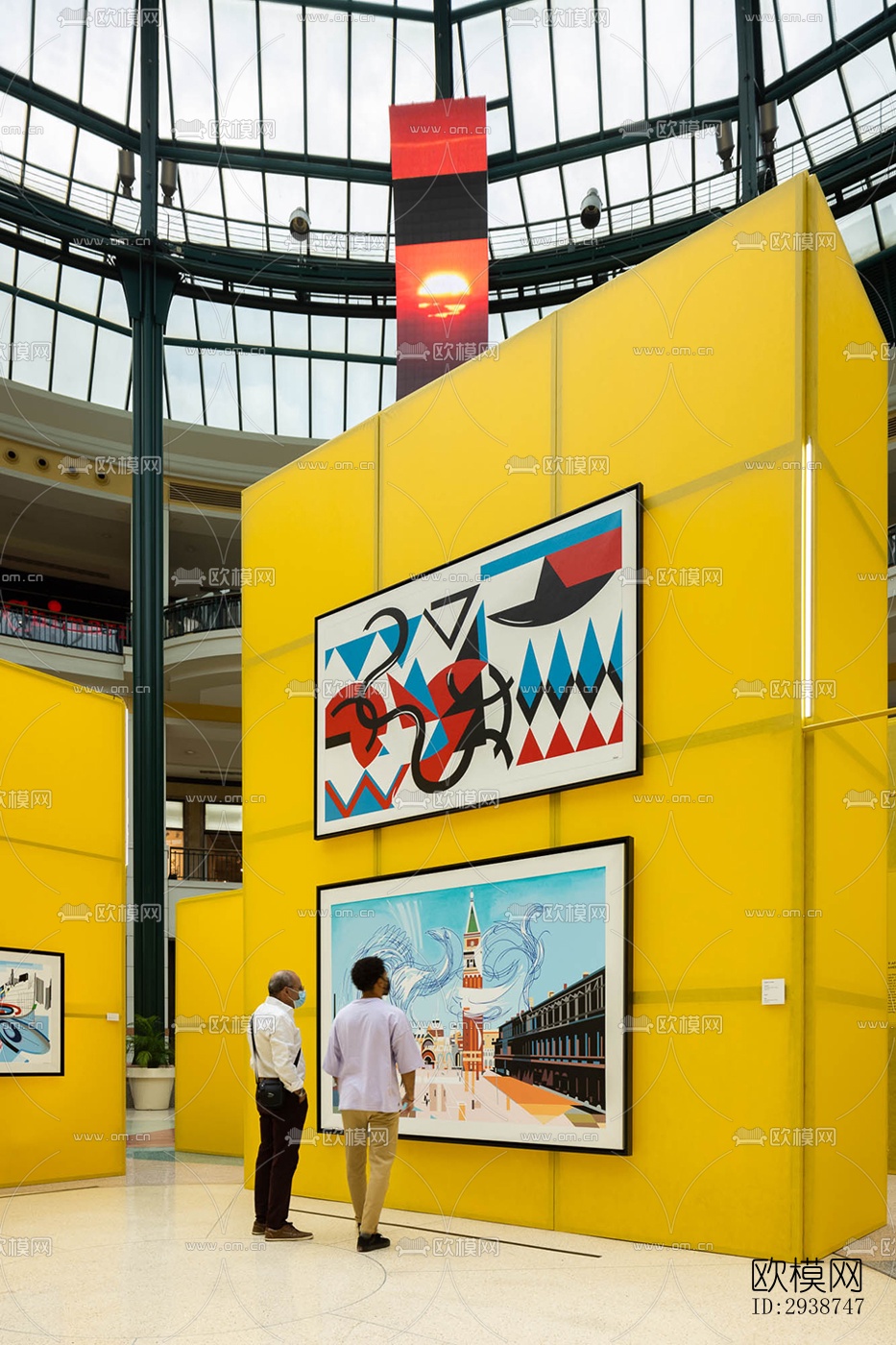 现代展览展厅效果图下载（渲染图17）