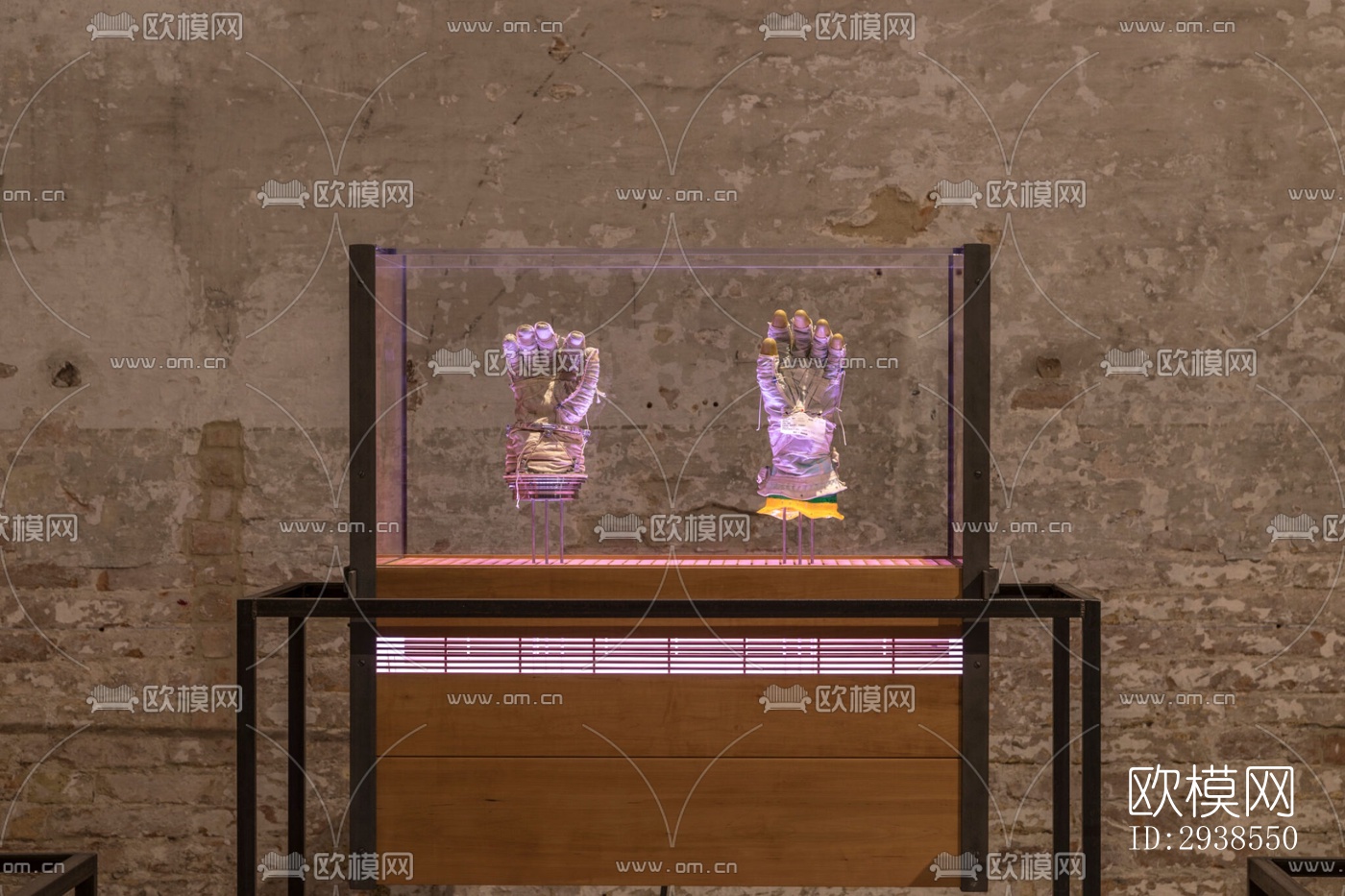 工业风展览展厅效果图下载（渲染图2）