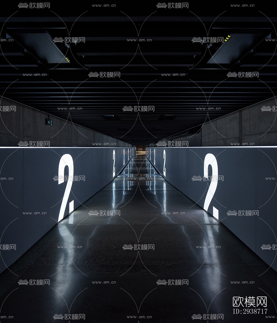 现代展览展厅效果图下载（渲染图16）