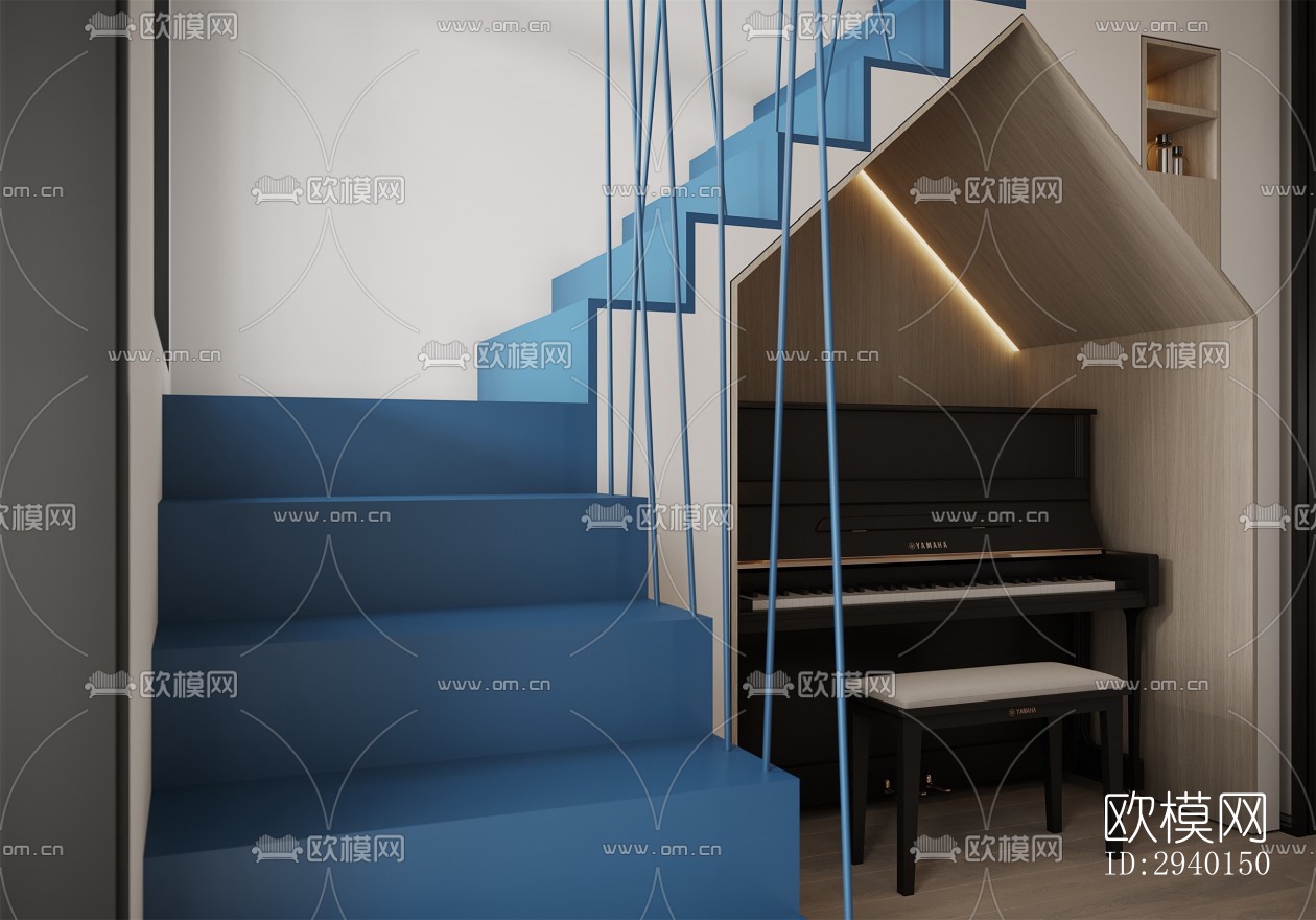 工业风平层效果图下载（渲染图4）