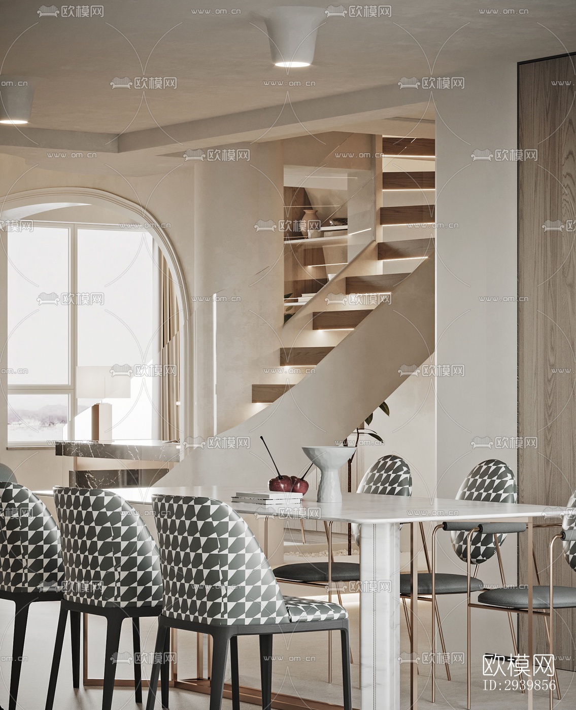 侘寂别墅效果图下载（渲染图8）