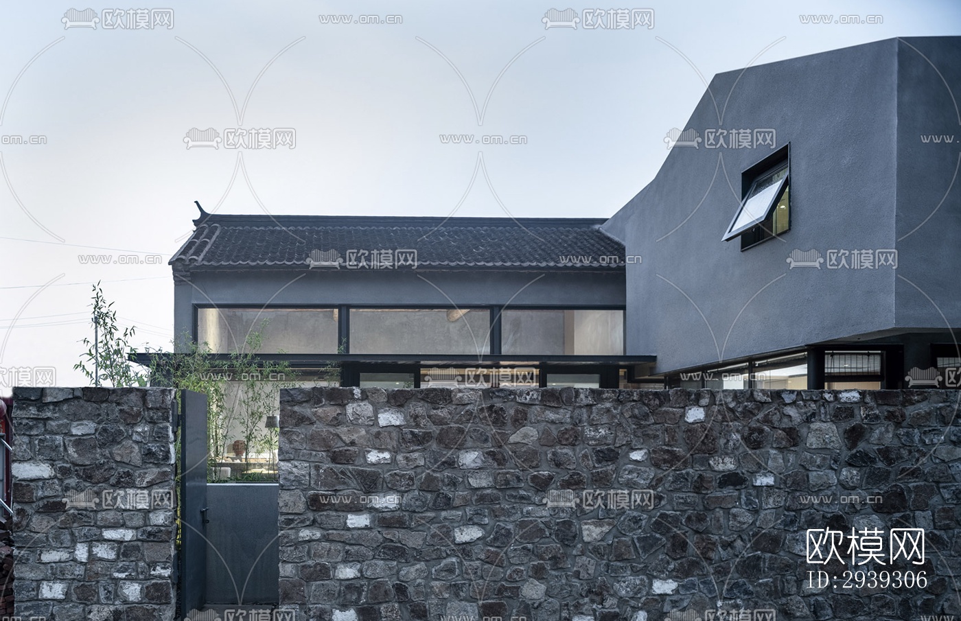 新中式酒店民宿效果图下载（渲染图20）