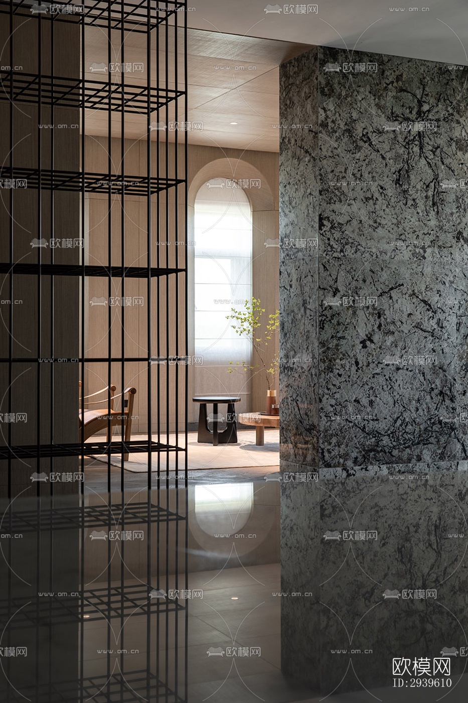 现代酒店民宿效果图下载（渲染图9）