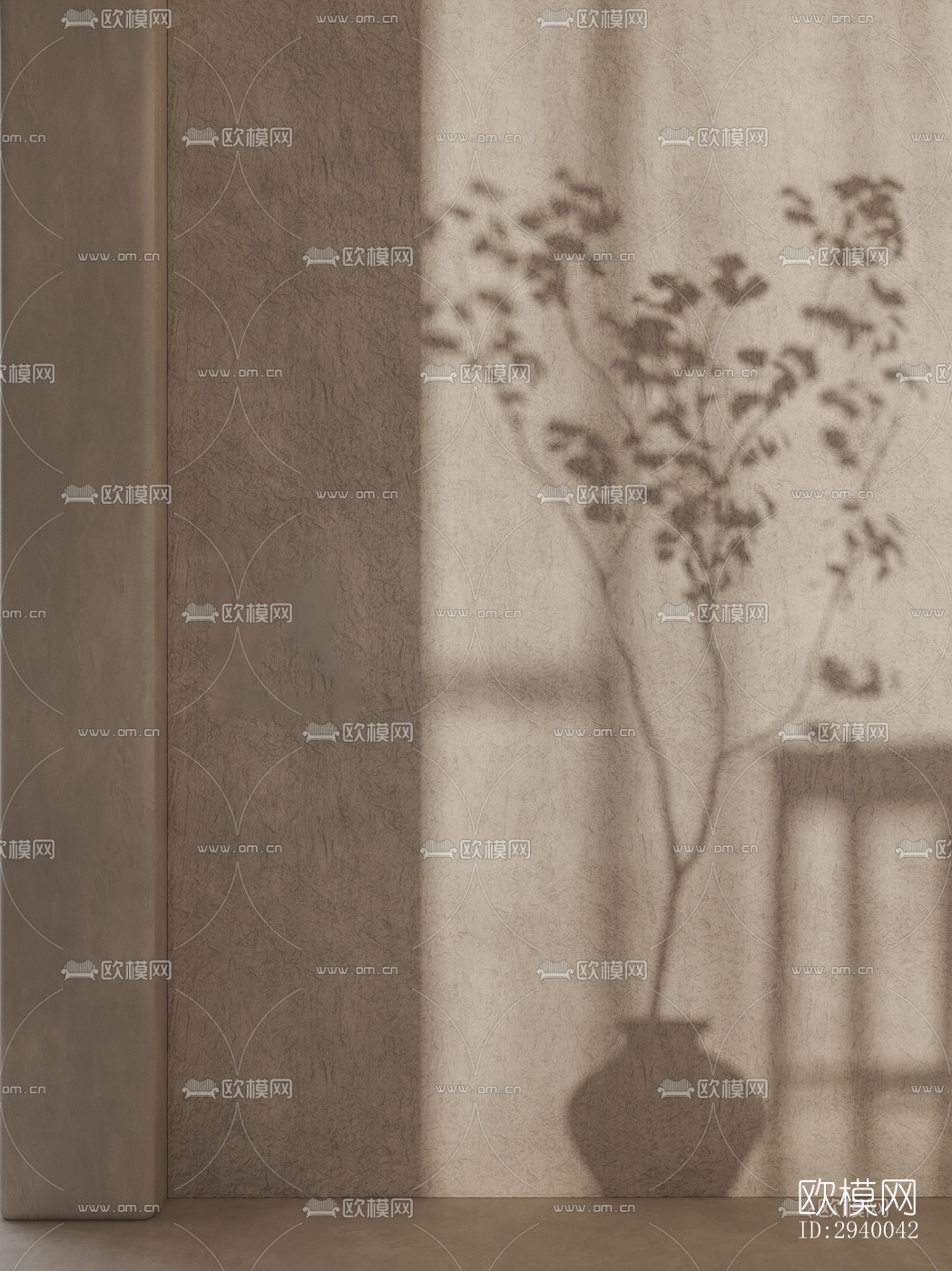 侘寂平层效果图下载（渲染图10）