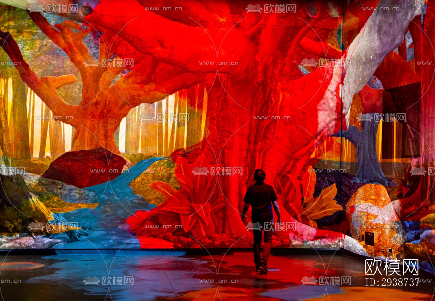 现代展览展厅效果图下载（渲染图14）