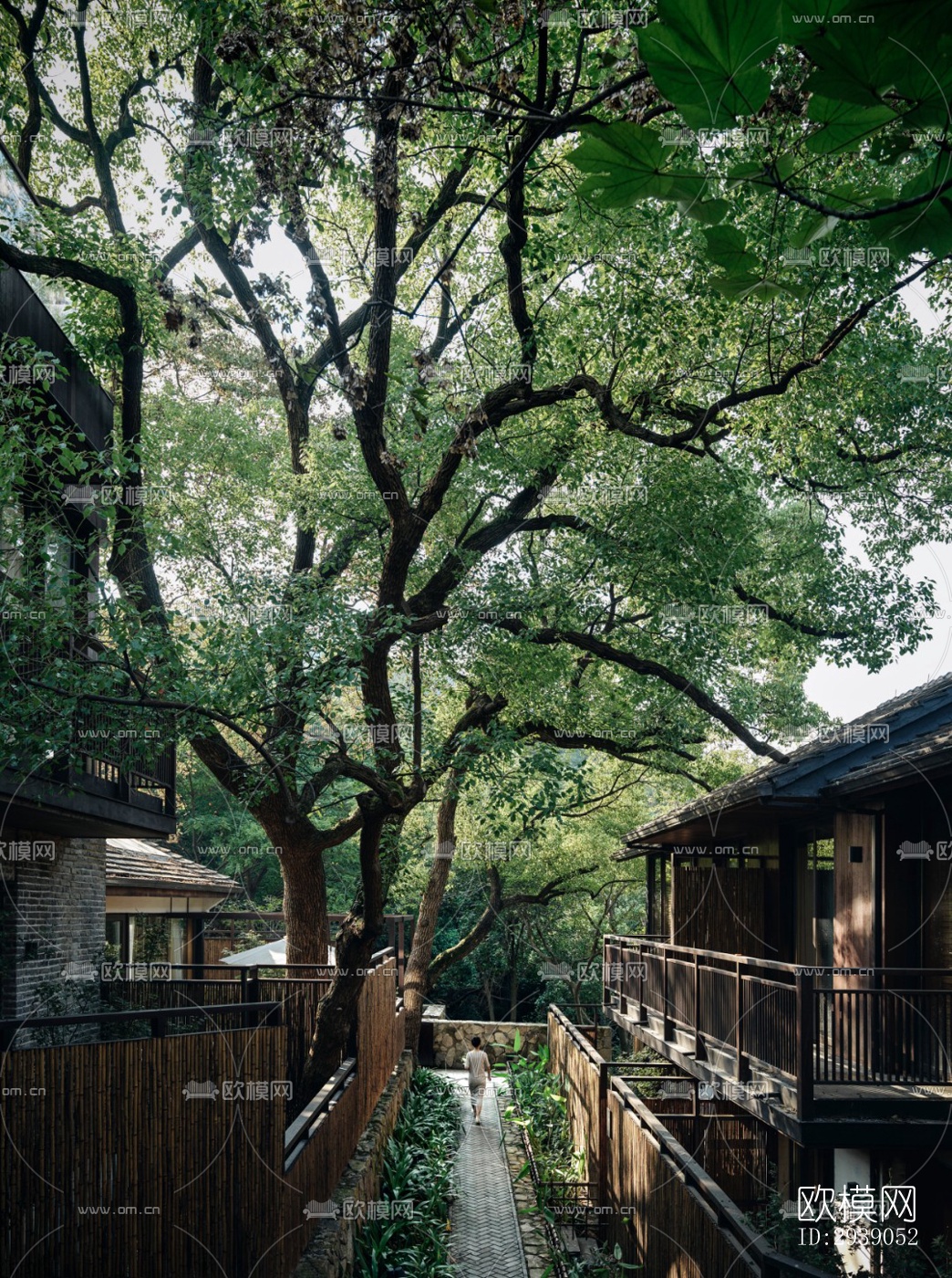 侘寂酒店民宿效果图下载（渲染图1）