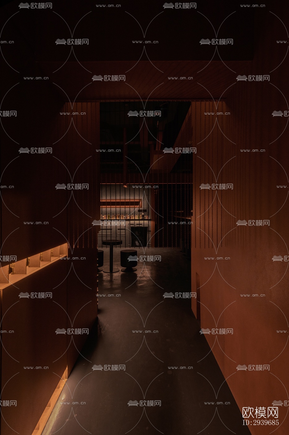 中古风酒吧效果图下载（渲染图1）