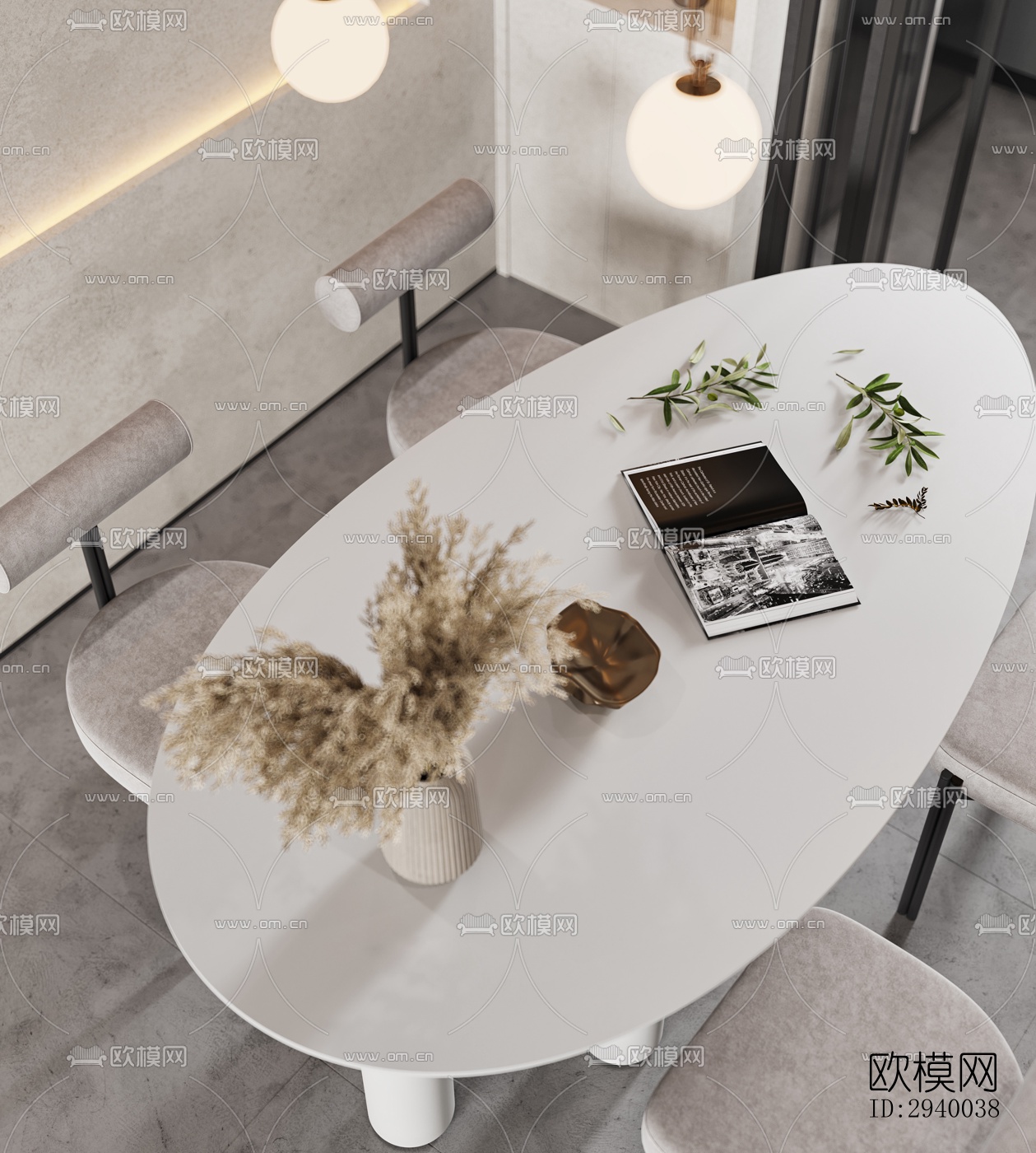 侘寂平层效果图下载（渲染图17）