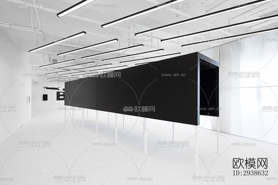 现代展览展厅效果图下载（渲染图17）