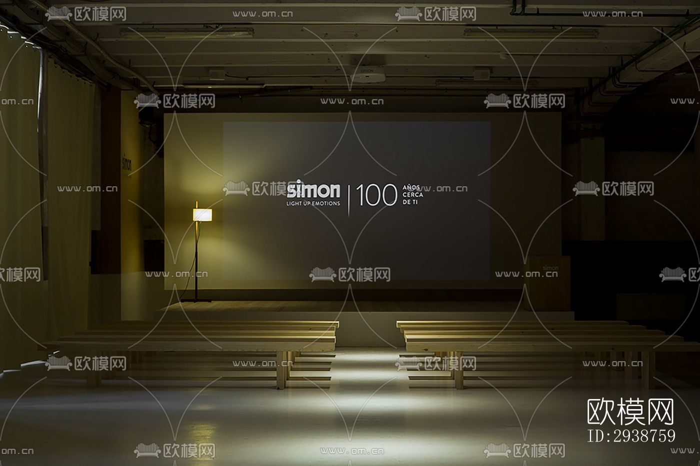 现代展览展厅效果图下载（渲染图12）