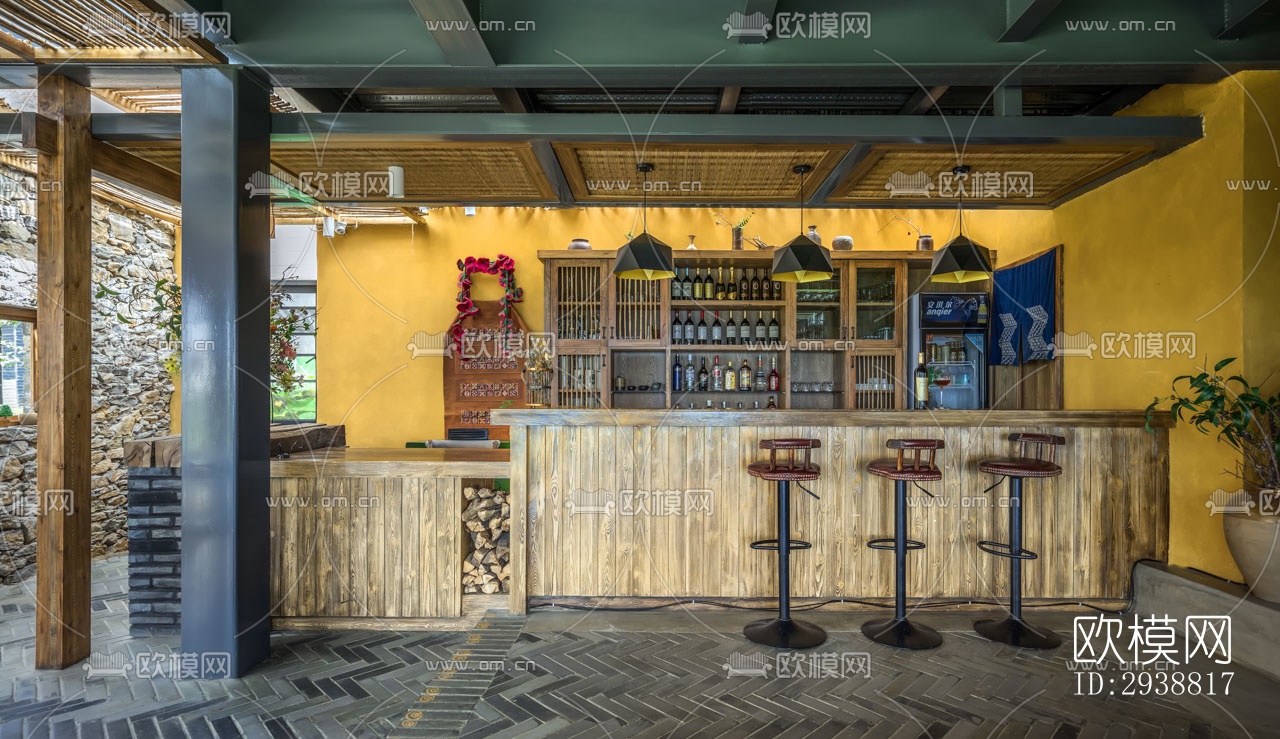 东南亚酒店民宿效果图下载（渲染图2）