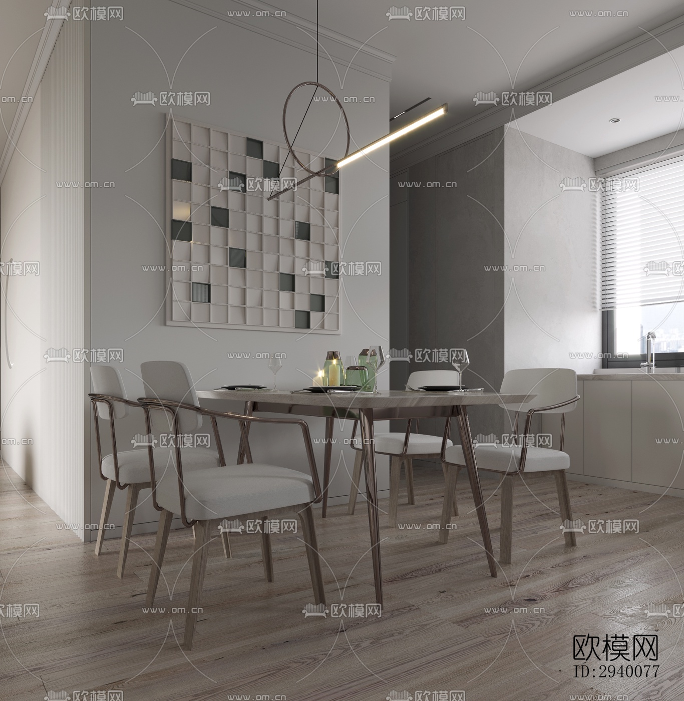 北欧平层效果图下载（渲染图3）