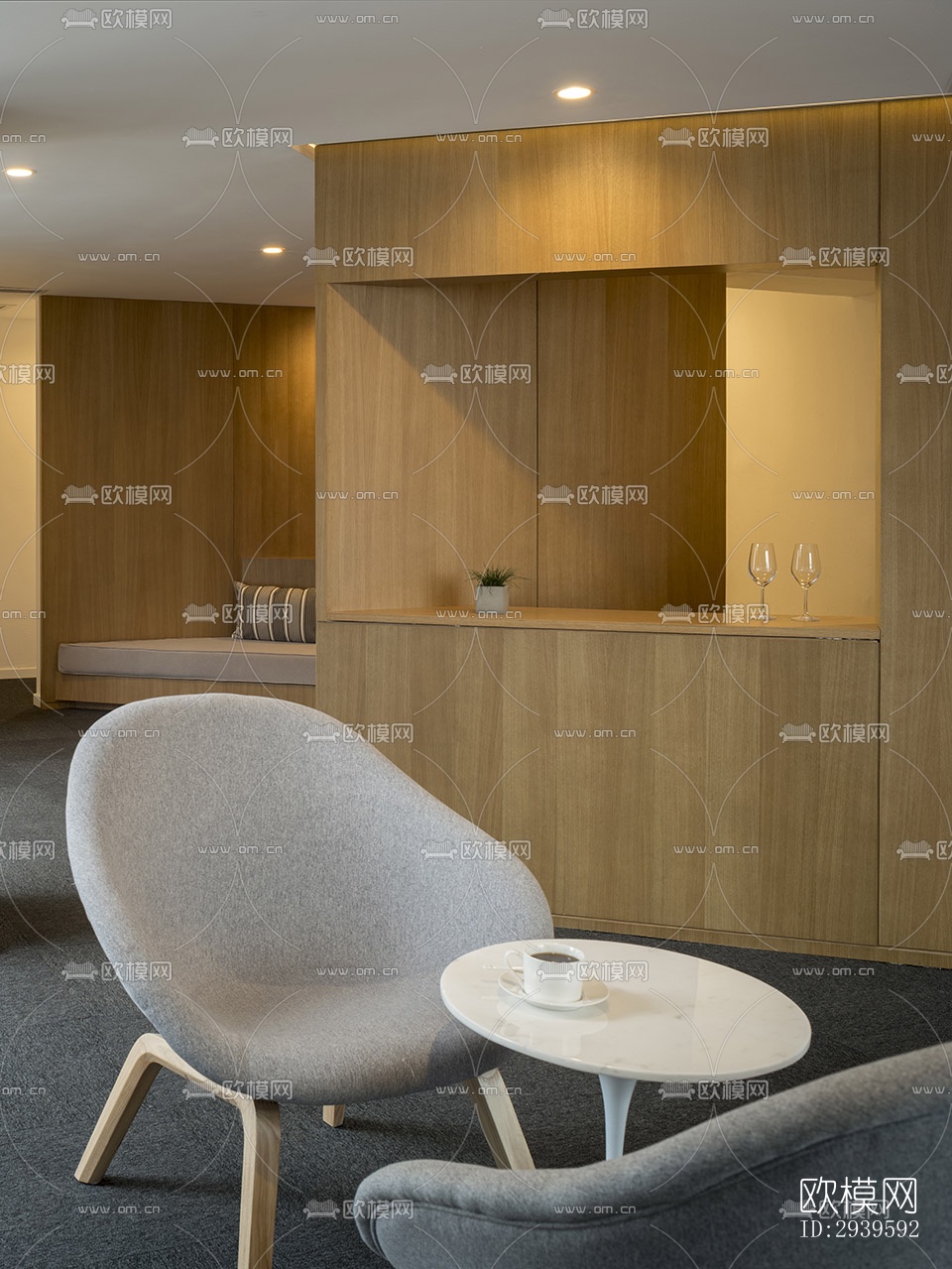 现代酒店民宿效果图下载（渲染图2）