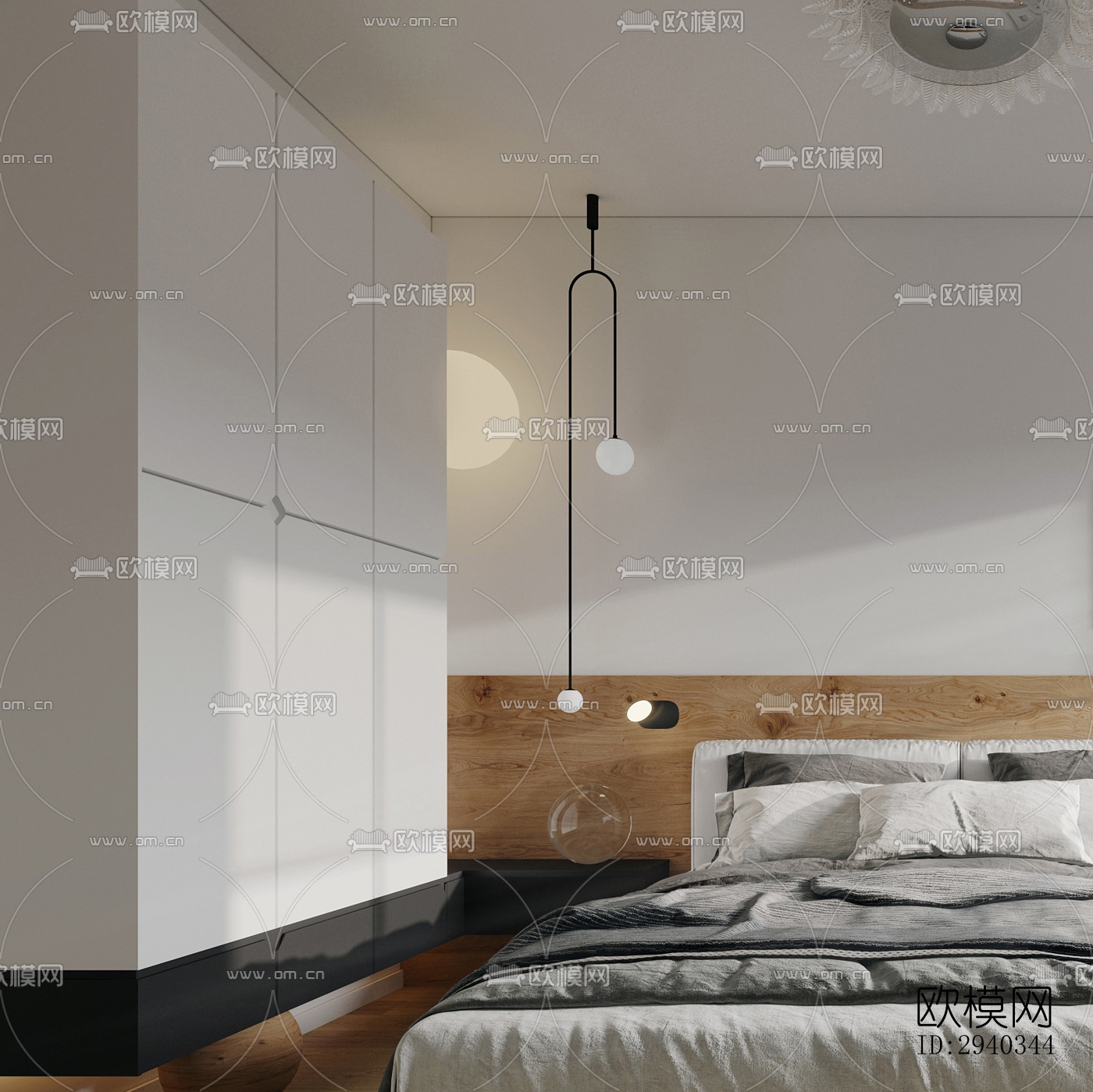 现代平层效果图下载（渲染图2）