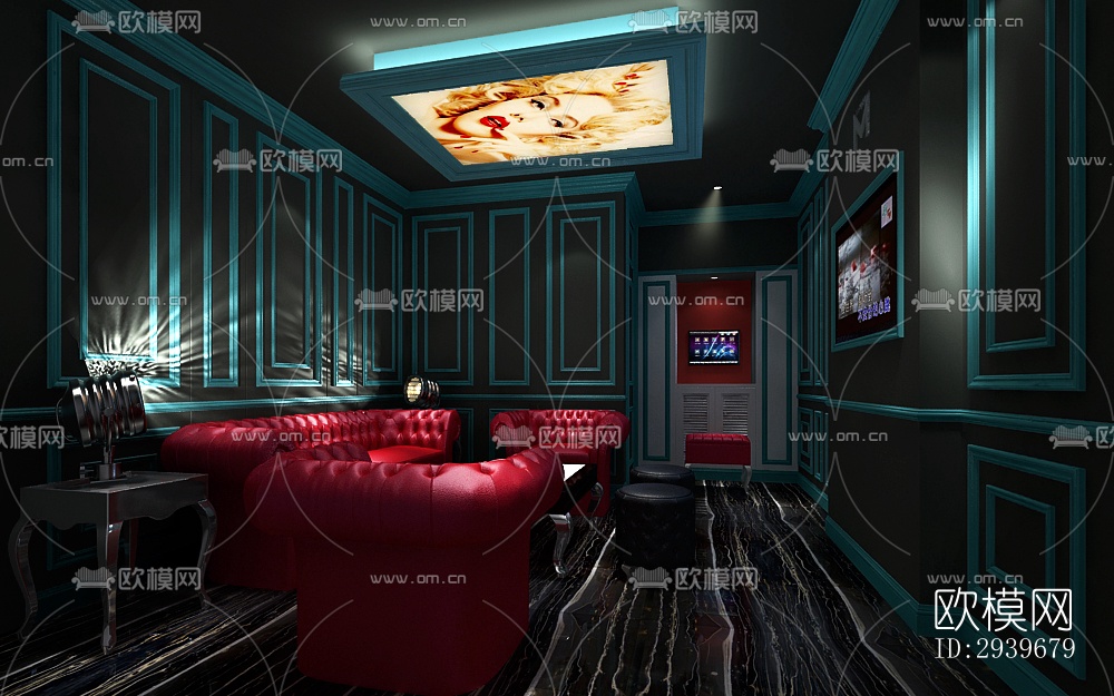 工业风KTV效果图下载（渲染图11）