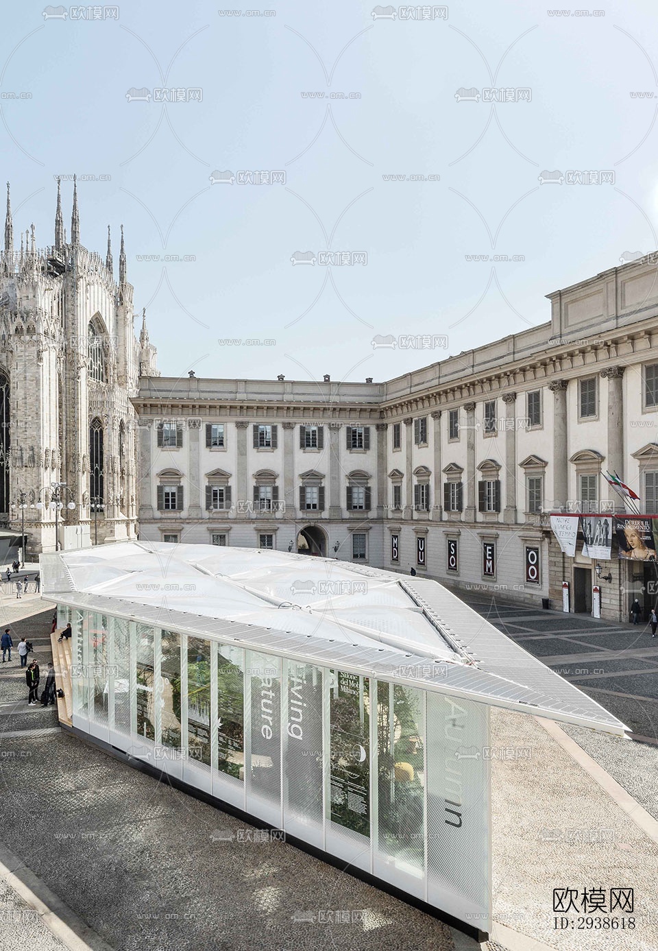 法式展览展厅效果图下载（渲染图16）