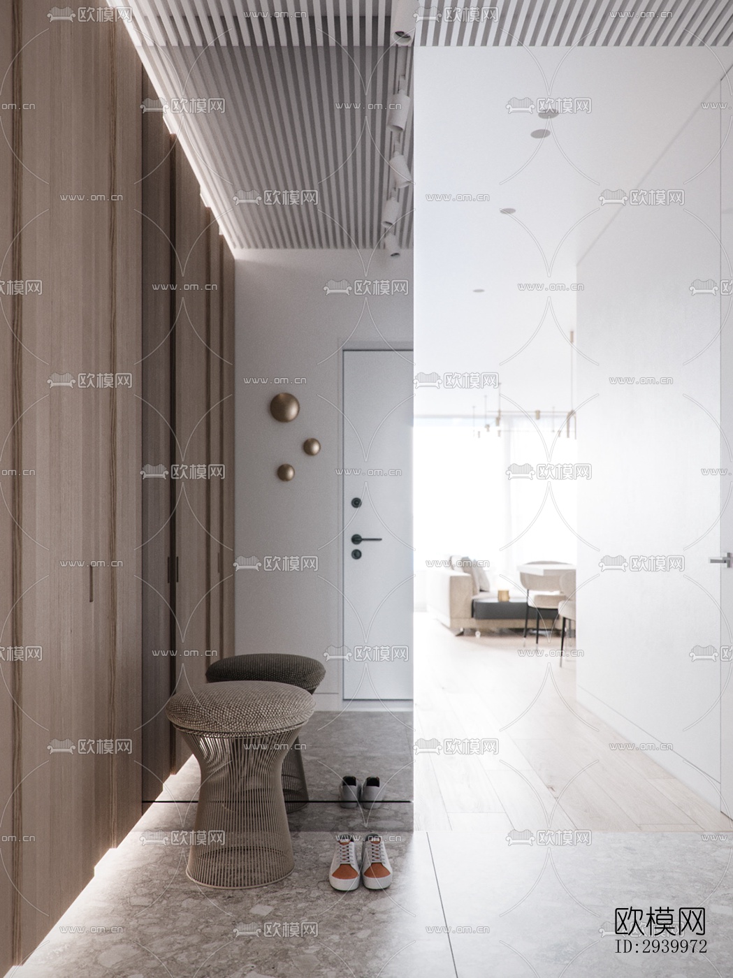 现代复式效果图下载（渲染图8）