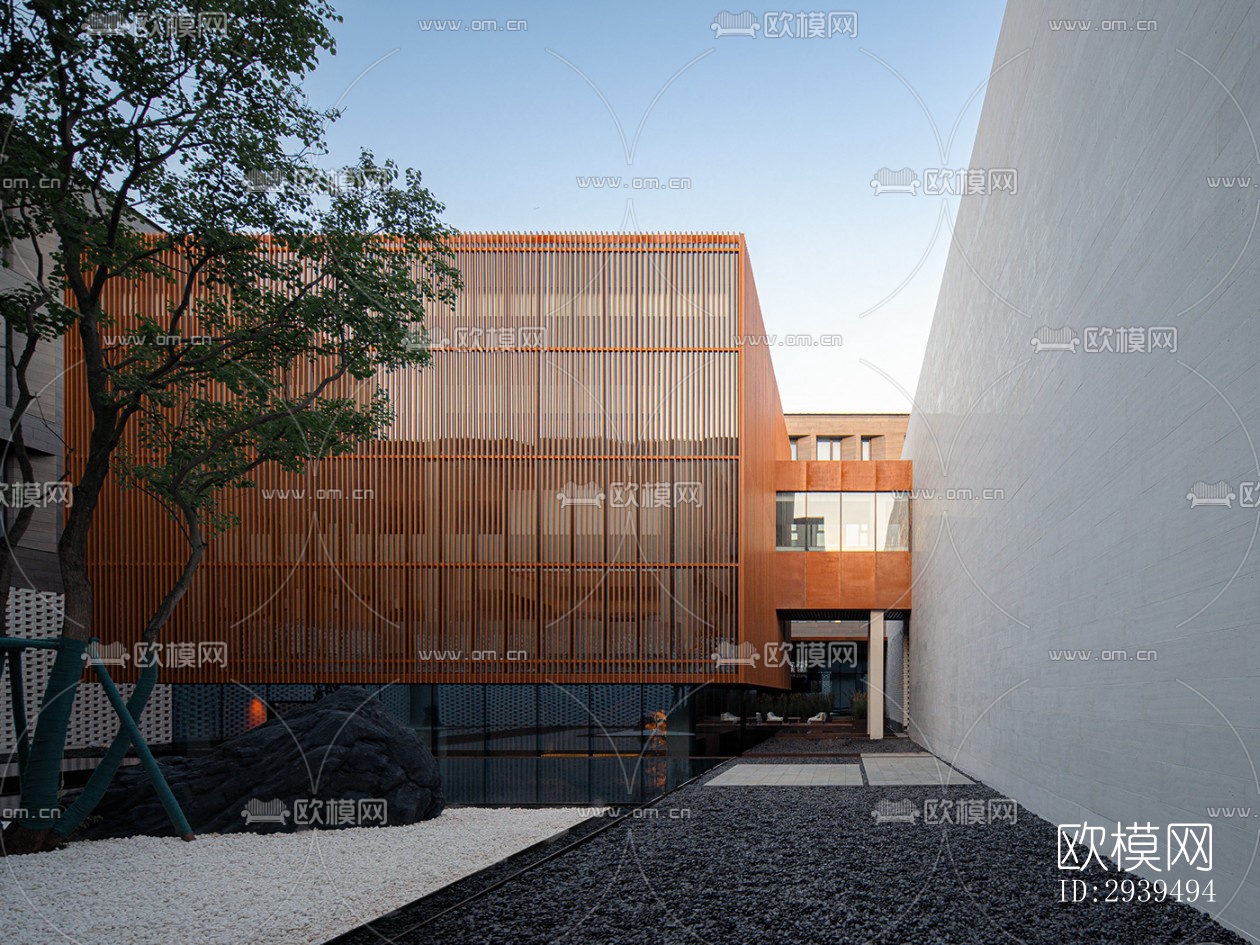 现代酒店民宿效果图下载（渲染图20）