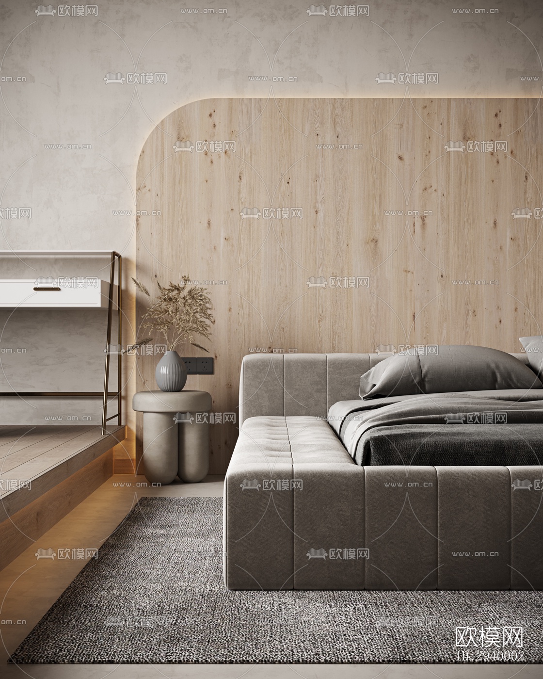 侘寂平层效果图下载（渲染图12）