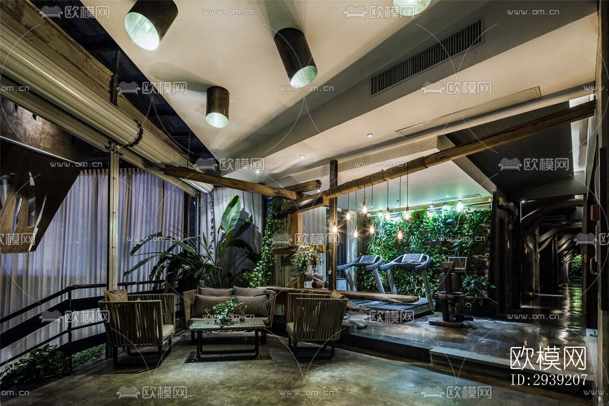 后现代酒店民宿效果图下载（渲染图4）