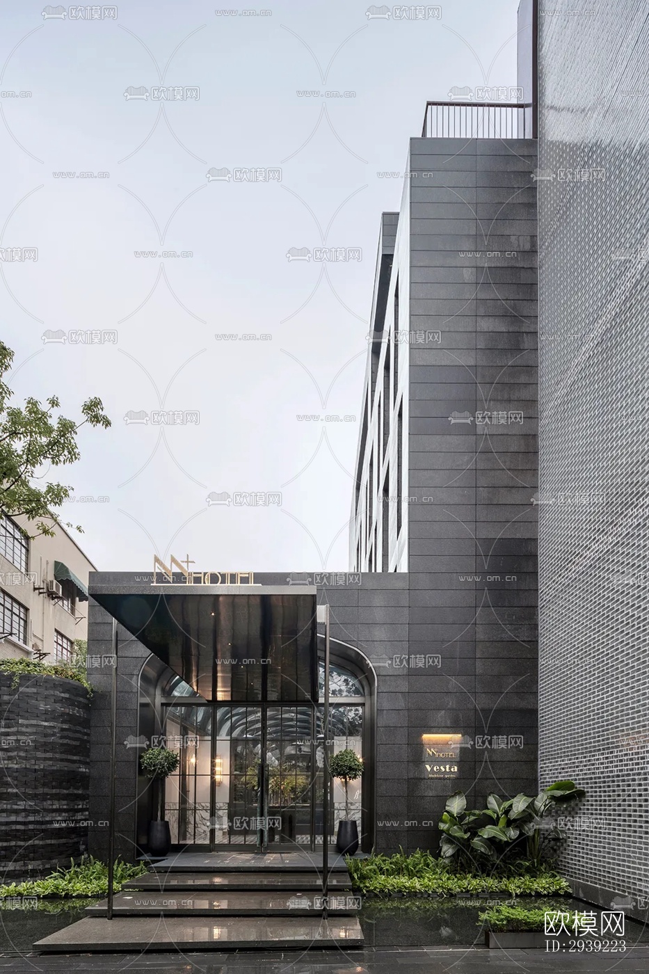 后现代酒店民宿效果图下载（渲染图10）