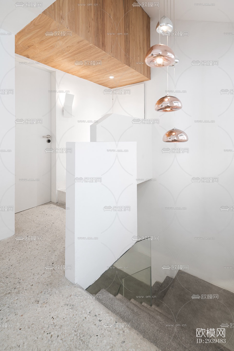 现代酒店民宿效果图下载（渲染图11）