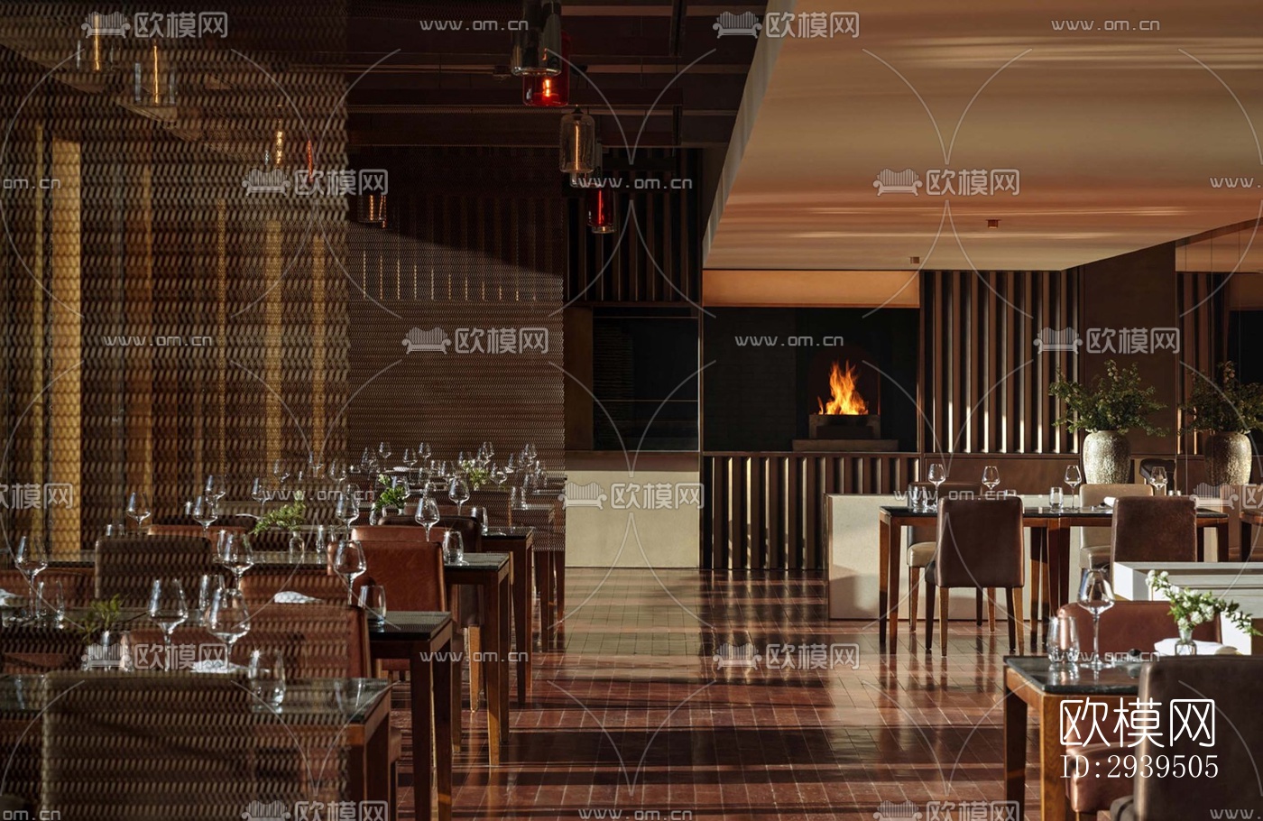 现代酒店民宿效果图下载（渲染图7）