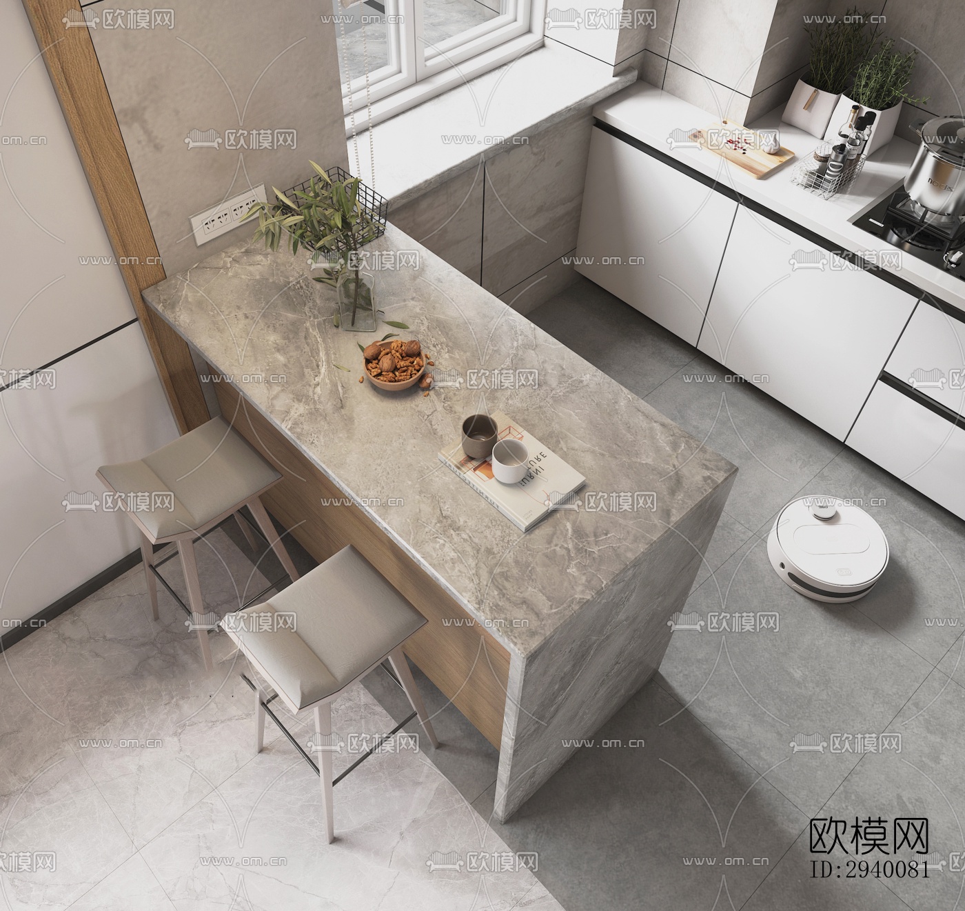 北欧平层效果图下载（渲染图7）