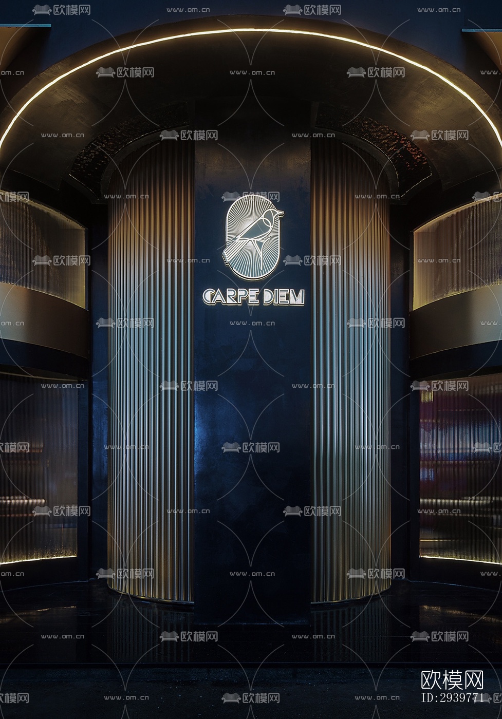 现代酒吧效果图下载（渲染图12）