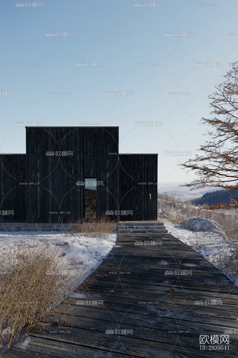 现代酒店民宿效果图下载（渲染图18）