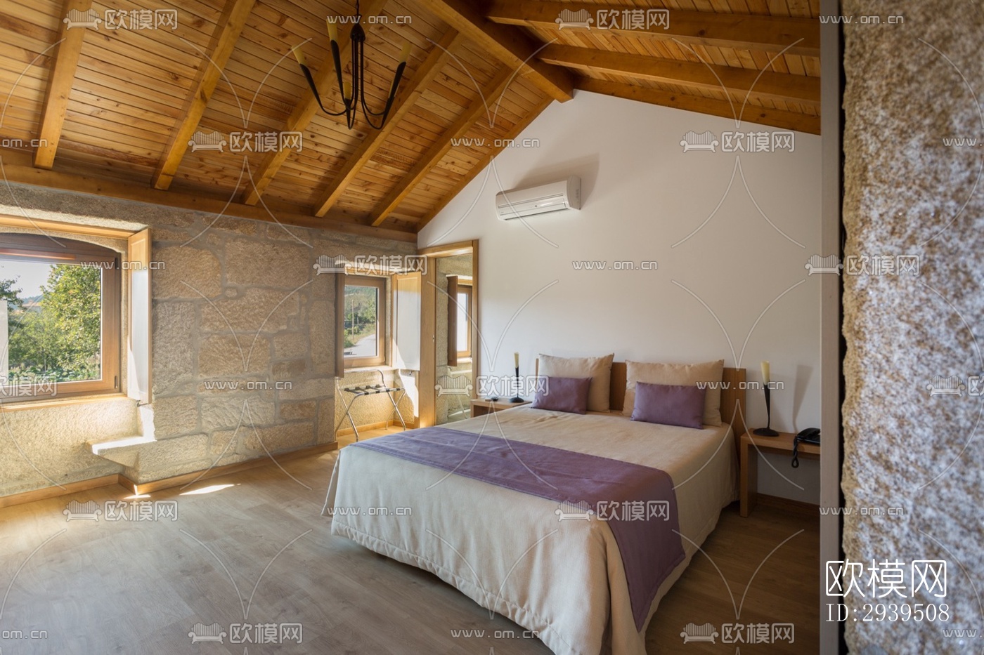 现代酒店民宿效果图下载（渲染图14）