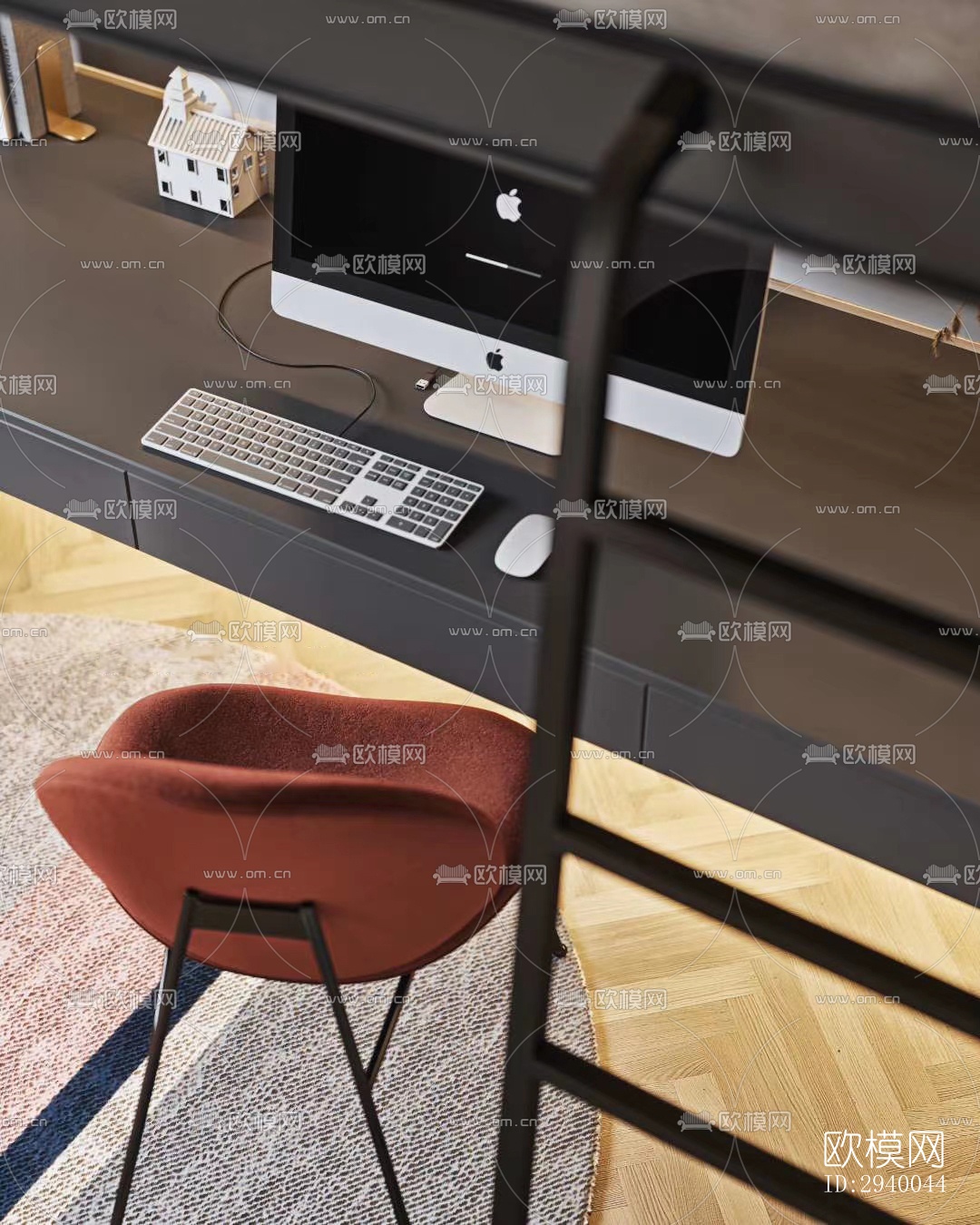 侘寂平层效果图下载（渲染图5）