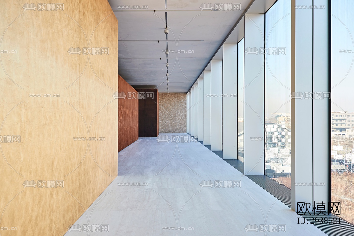 侘寂展览展厅效果图下载（渲染图11）