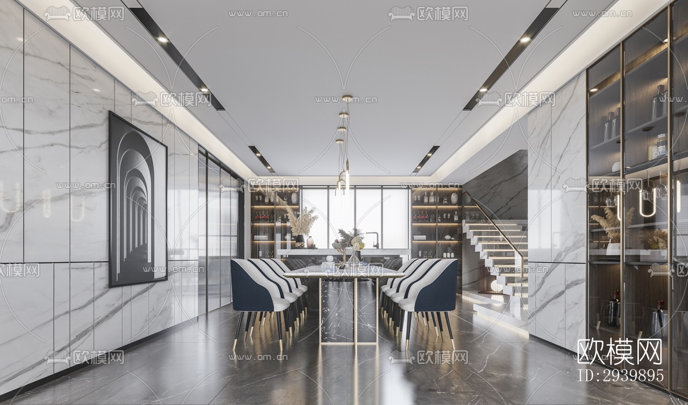 现代别墅效果图下载（渲染图4）