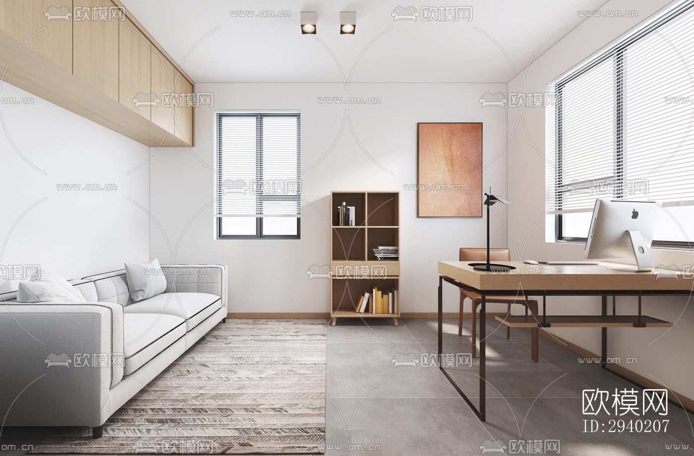 日式平层效果图下载（渲染图3）