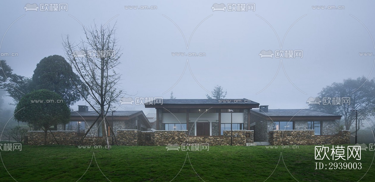 侘寂酒店民宿效果图下载（渲染图12）