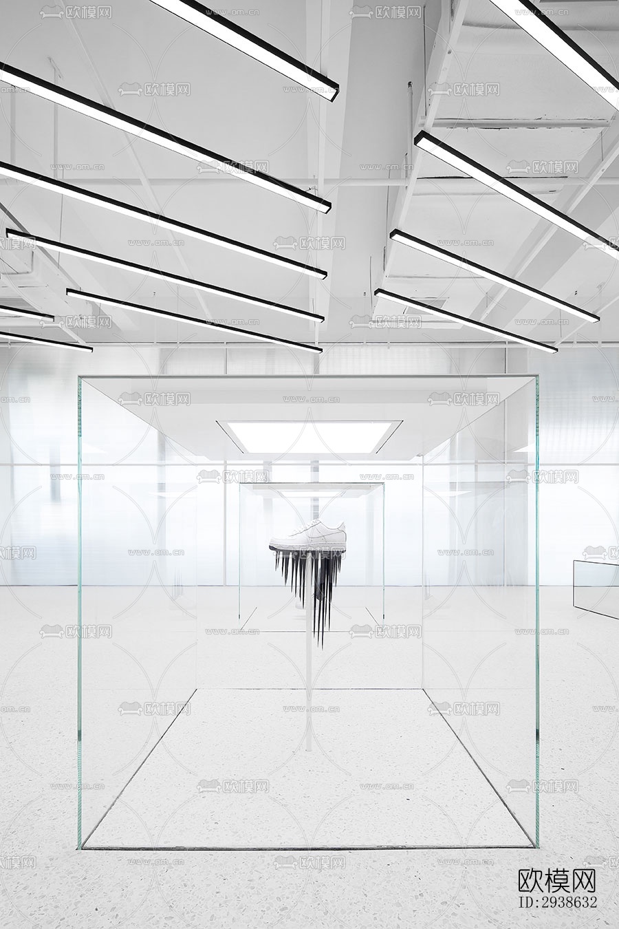 现代展览展厅效果图下载（渲染图2）