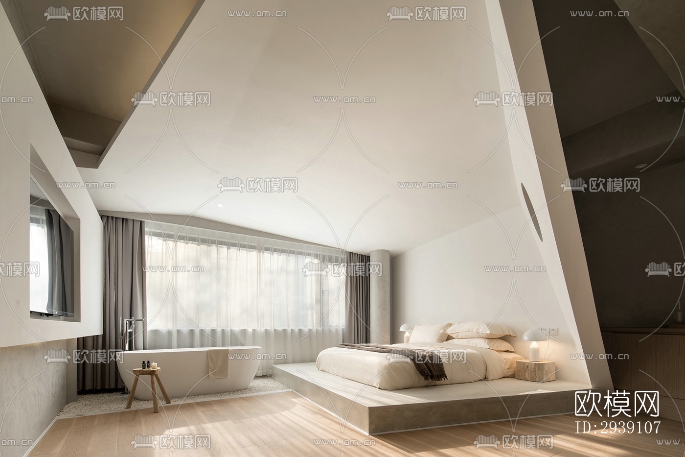 北欧酒店民宿效果图下载（渲染图4）