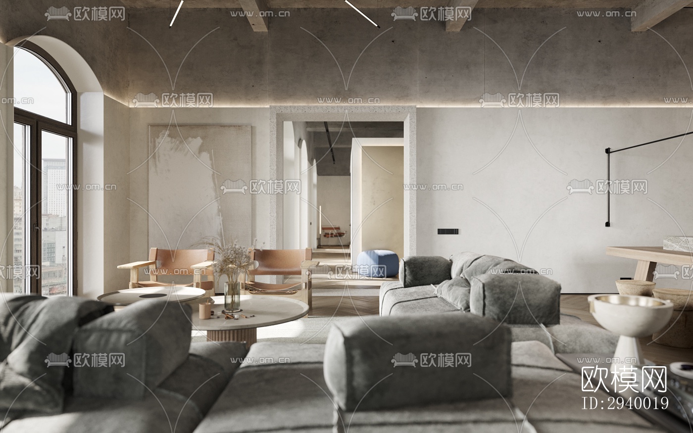 侘寂平层效果图下载（渲染图14）