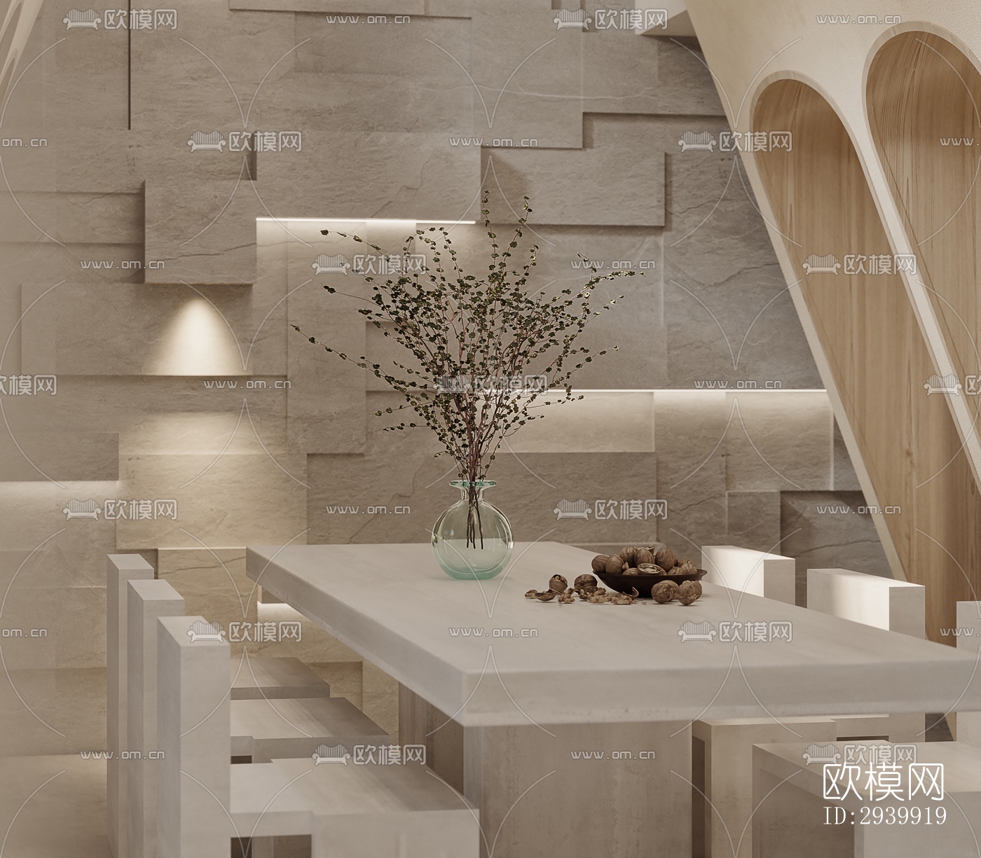 侘寂复式效果图下载（渲染图4）