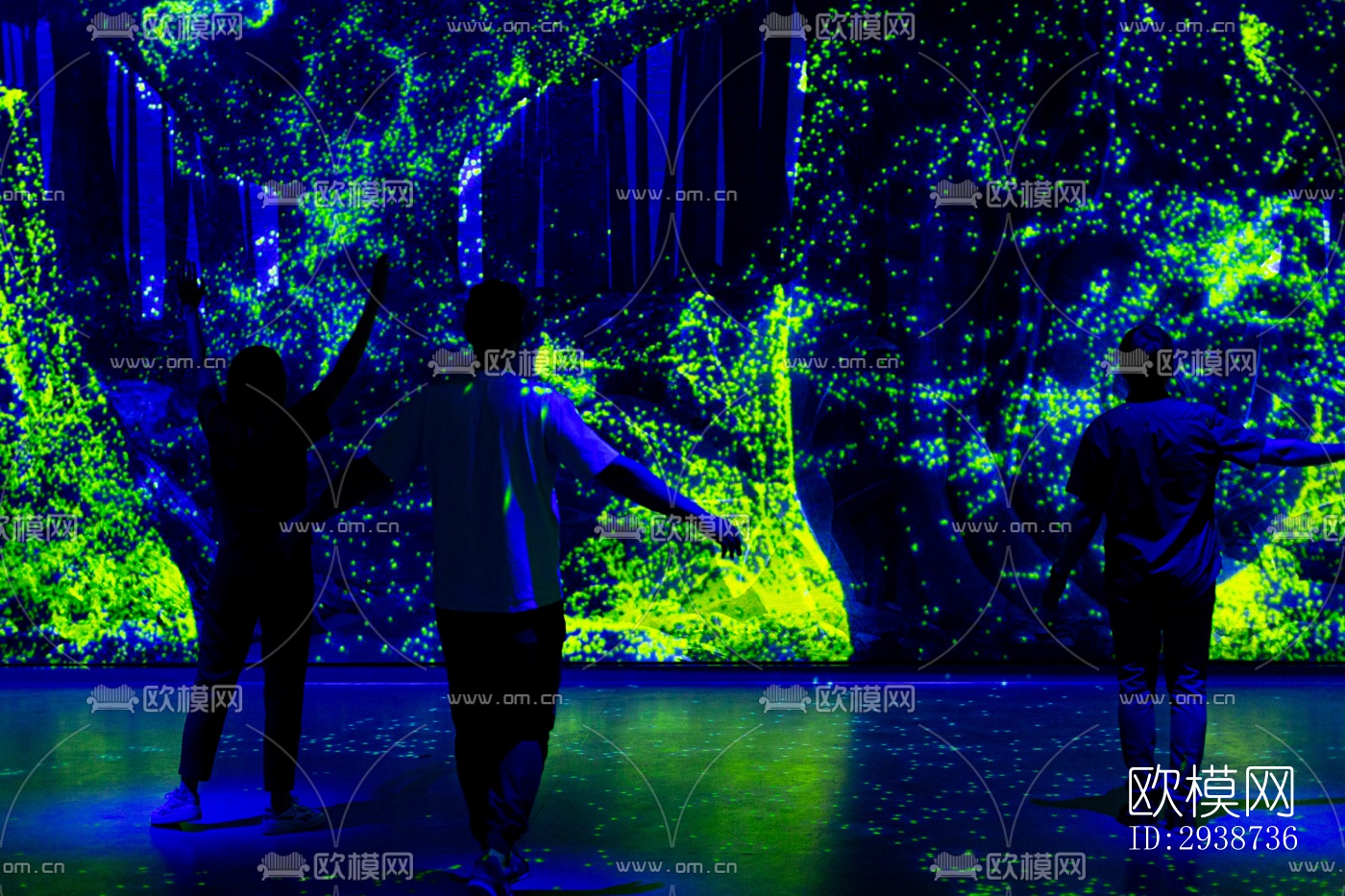 现代展览展厅效果图下载（渲染图2）