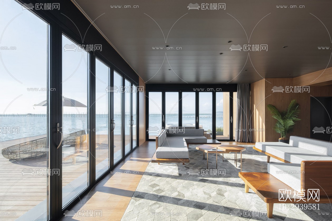 现代酒店民宿效果图下载（渲染图6）