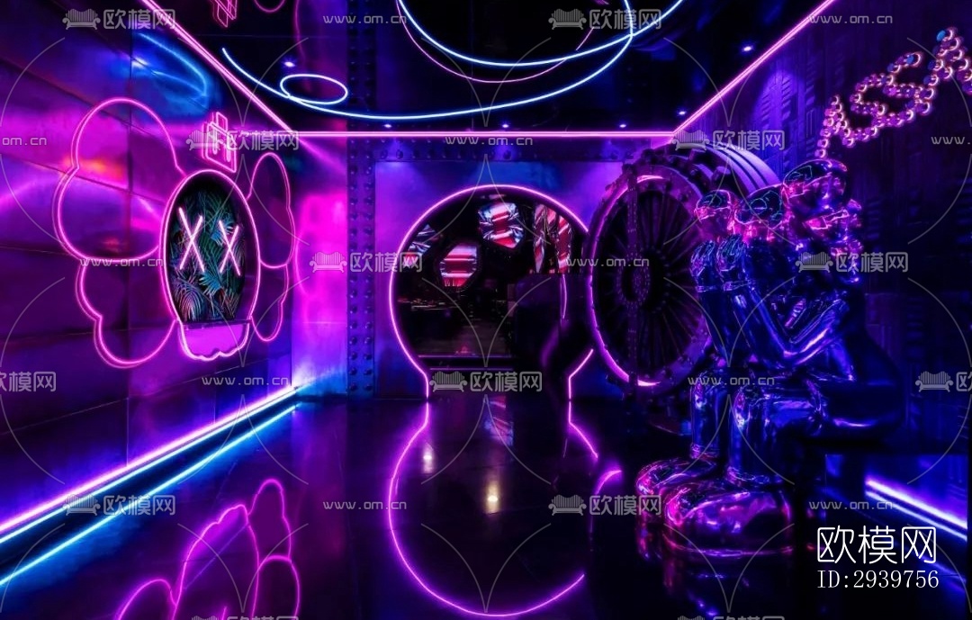 现代酒吧效果图下载（渲染图5）