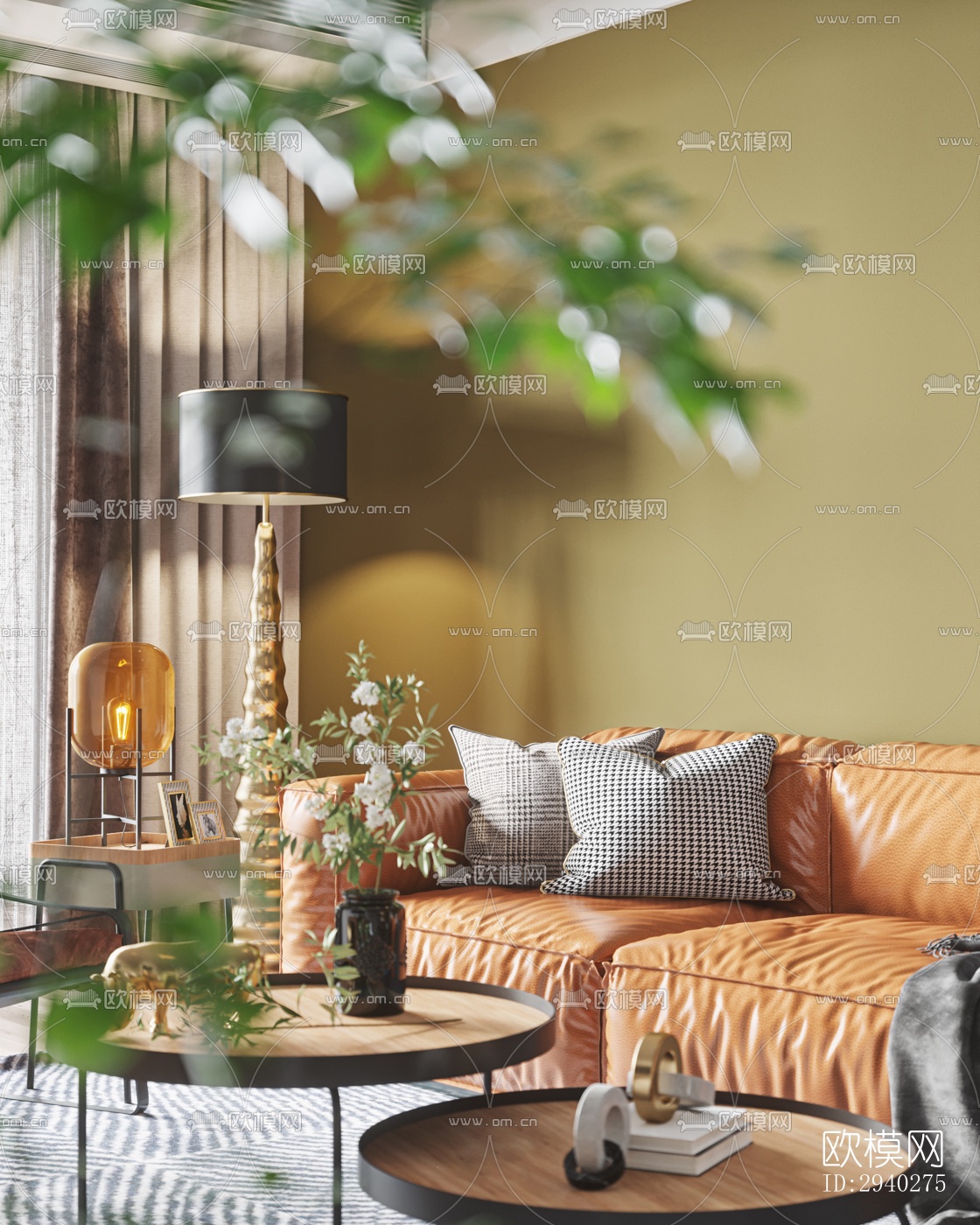 现代平层效果图下载（渲染图5）